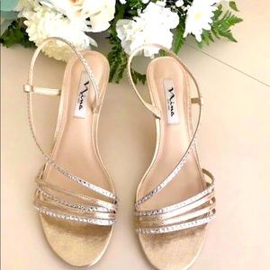 Nina dress sandals NIB Gerri reflective, beautiful dress sandal